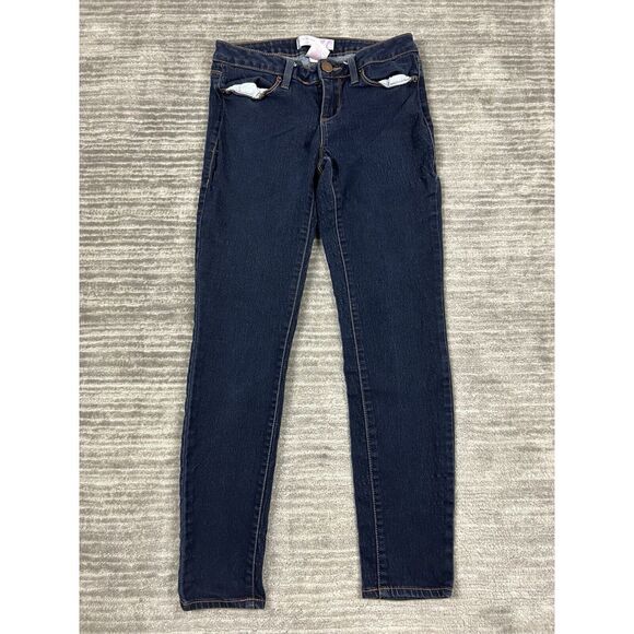 No Boundaries Jeans Womens 7‎ Blue Skinny Low Rise Stretch Dark Wash - Picture 1 of 11